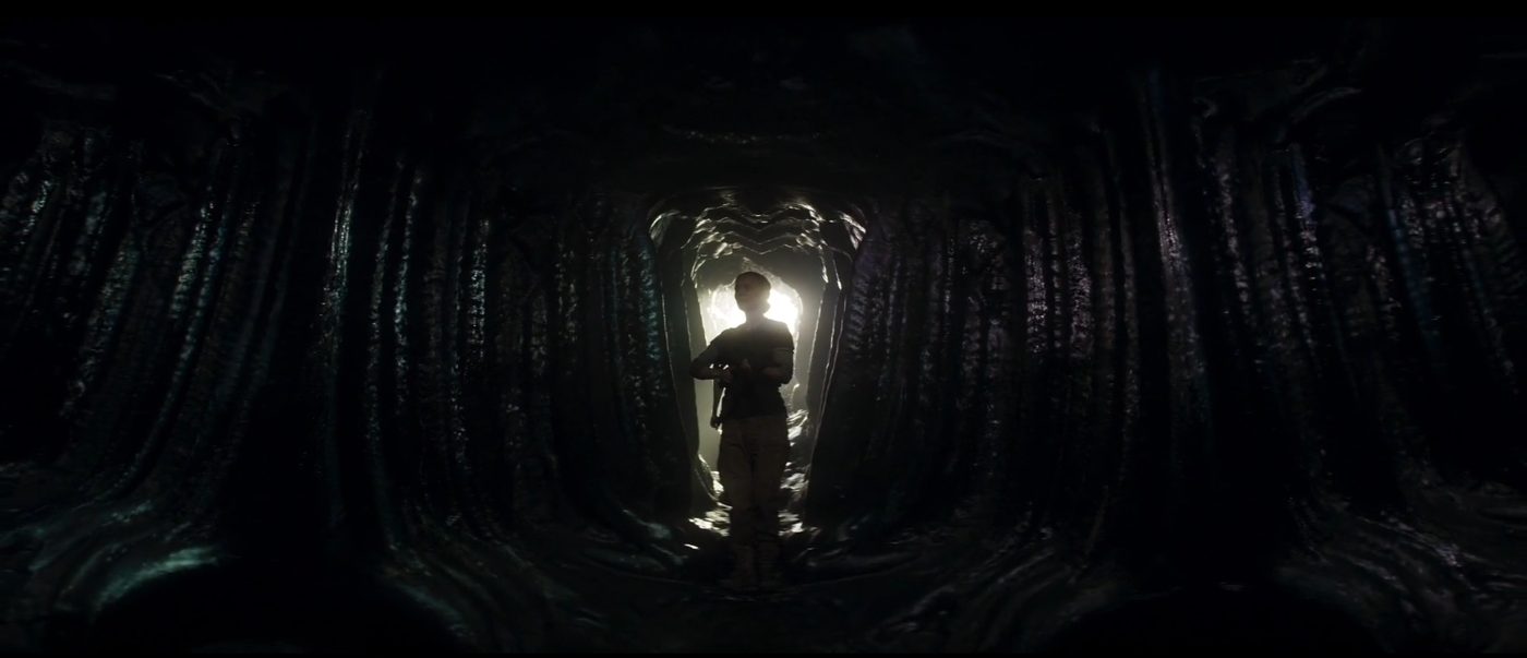 Lena enters the cavern